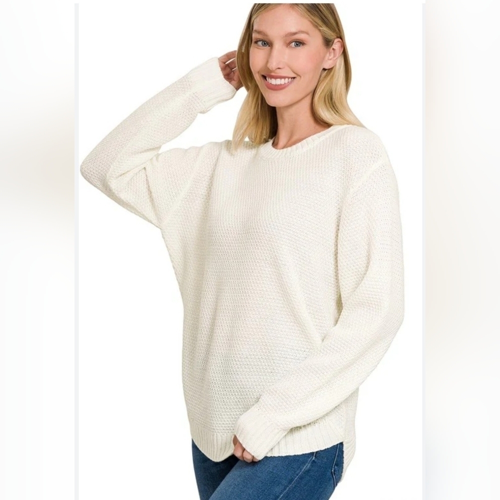 Cozy Cream Knit Sweater, ZENANA , very Gentle Used, Excellent Conditions Sz 1X